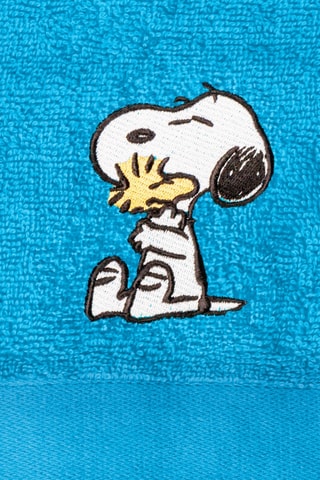 2 toallas de tocador Snoopy - Azul