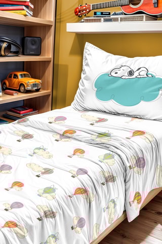 Juego de sábanas Snoopy - Multicolor