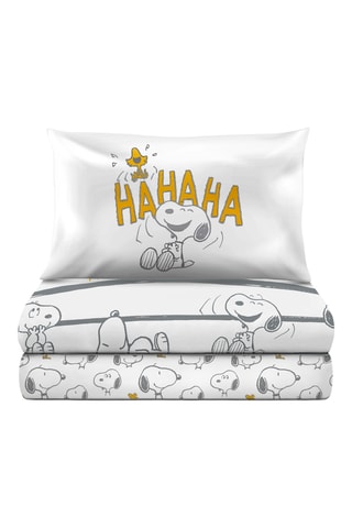 Juego de sábanas Snoopy - Gris