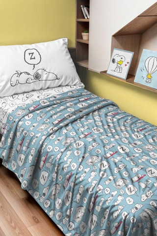 Juego de sábanas Snoopy - Azul