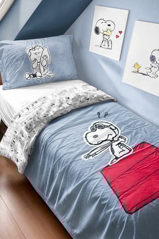 Juego de nórdico Snoopy - Azul