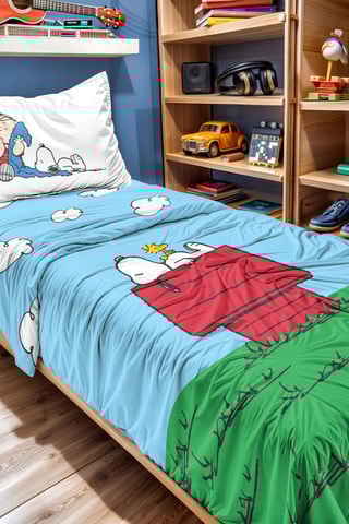 Juego de sábanas Snoopy - Azul