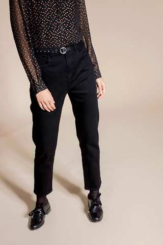 Vaquero recto 7/8 Precieux - Negro