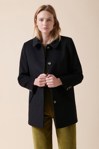 Abrigo de lana Lozane - Negro