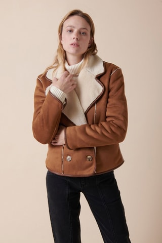 Chaqueta reversible Virunga - Camel y crudo