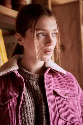 Chaqueta de pana Vartick - Rosa