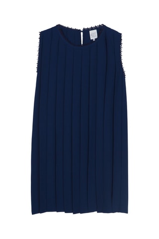 Top plisado Ter - Azul marino