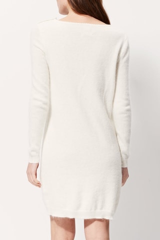 Vestido jersey de angora Rangora - Crudo