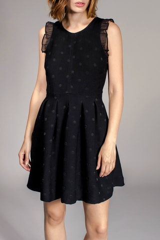 Vestido evasé Rondo - Negro