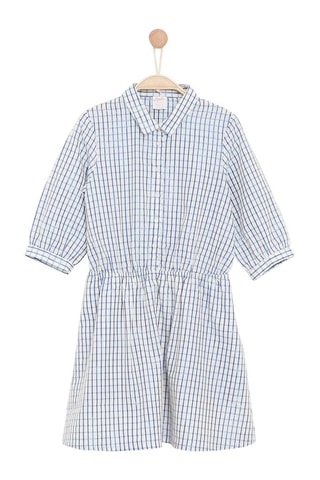 Vestido Rainy - Azul marino y blanco