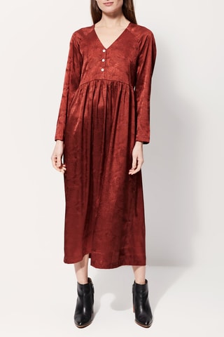 Vestido largo Rigoletta - Rojo teja