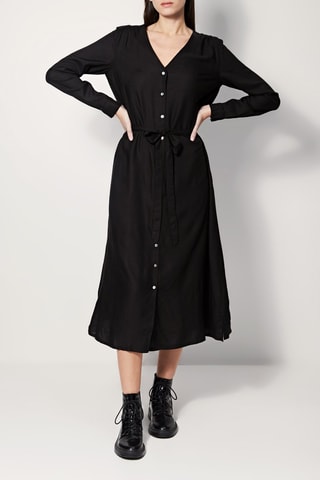 Vestido camisero Redland - Negro