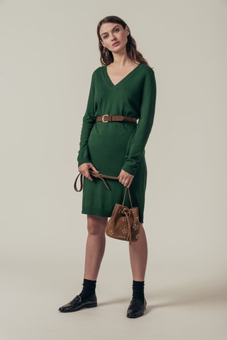Vestido jersey Richelet - Verde oscuro