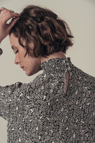 Vestido recto Rabbits - Negro y blanco