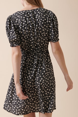 Vestido recto - 
Negro