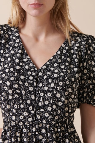 Vestido recto - 
Negro