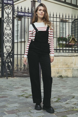 Peto de pana Yolaine - Negro