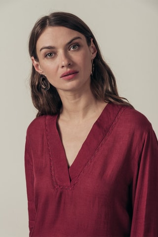 Blusa Tapovan - Burdeos