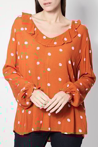 Blusa Fox - Rojo teja