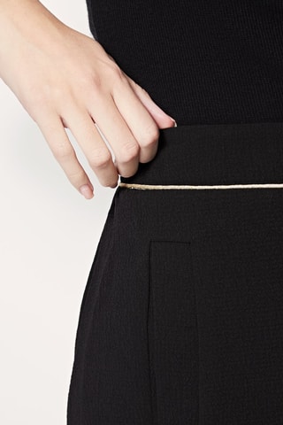 Short de tiro alto Irlande - Negro