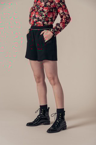 Short de tiro alto Irlande - Negro