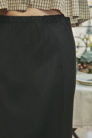 Falda recta Jenine - Negro