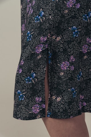 Falda midi de talle alto Jinette - Gris