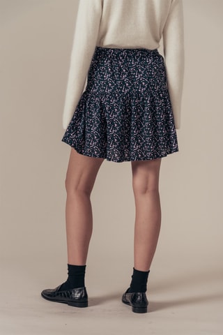 Falda evasé de talle alto Jpard - Azul pato