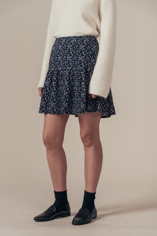 Falda evasé de talle alto Jpard - Azul pato