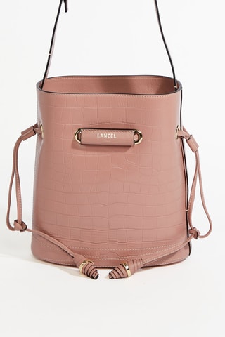 Sac seau en cuir Le Huit S - Nude