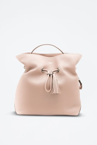Sac seau en cuir Sacha M - Nude