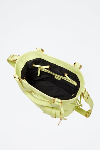 Sac seau en cuir 1er Flirt M - Vert citron