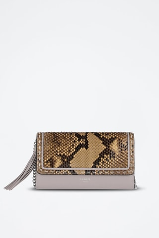 Sac bandoulière en cuir Premier Flirt - Gris