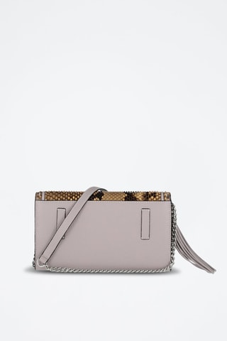 Sac bandoulière en cuir Premier Flirt - Gris