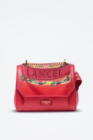 Sac bandoulière en cuir Ninon S - Rouge