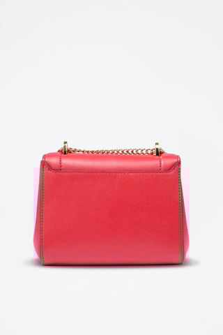 Sac bandoulière en cuir Ninon S - Rouge