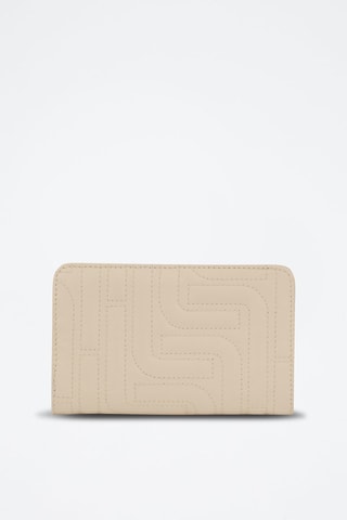 Portefeuille en cuir Midi-Minuit - Beige