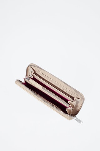 Compagnon en cuir Midi Minuit - Beige