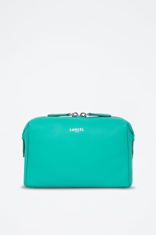 Trousse de toilette en cuir Neo Pop - Vert