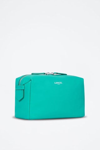 Trousse de toilette en cuir Neo Pop - Vert