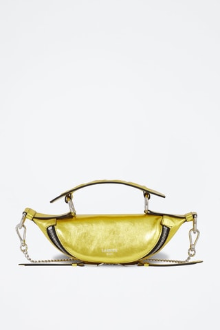 Sac bandoulière en cuir Origami Mini - Doré