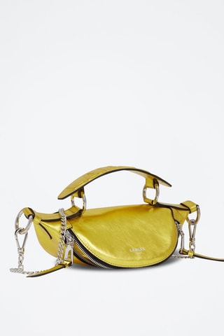 Sac bandoulière en cuir Origami Mini - Doré