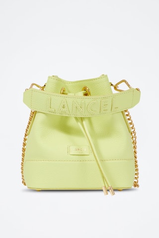Sac seau en cuir Ninon S - Citron vert