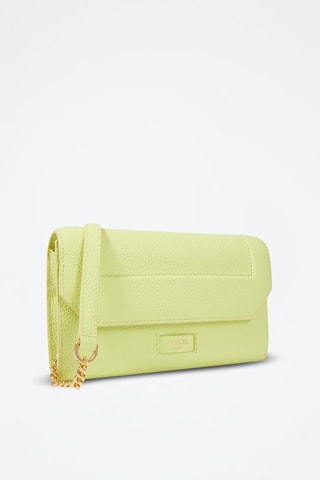 Portefeuille en cuir Ninon - Vert citron