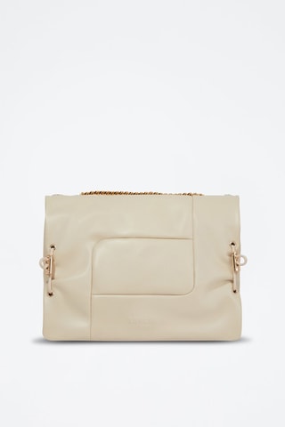 Sac bandoulière en cuir Billie M - Beige