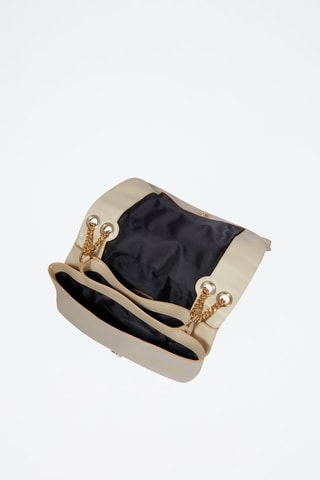 Sac bandoulière en cuir Billie M - Beige