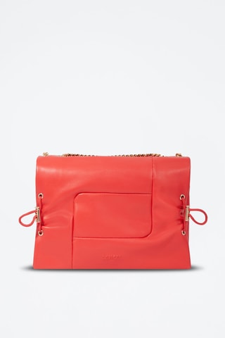 Sac bandoulière en cuir Billie M - Rouge