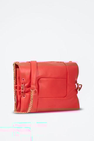Sac bandoulière en cuir Billie M - Rouge