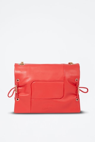 Sac bandoulière en cuir Billie M - Rouge
