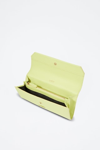 Compagnon en cuir Ninon - Vert citron